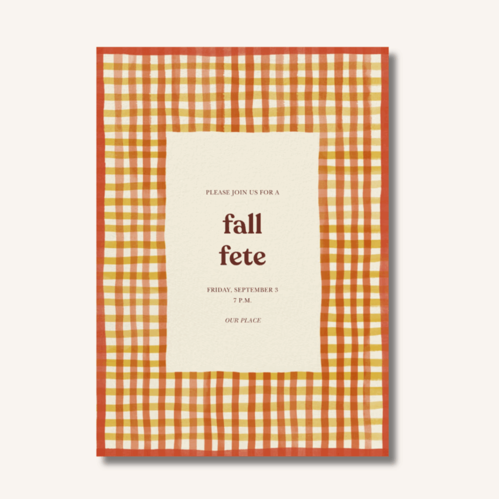 fall bake-off party