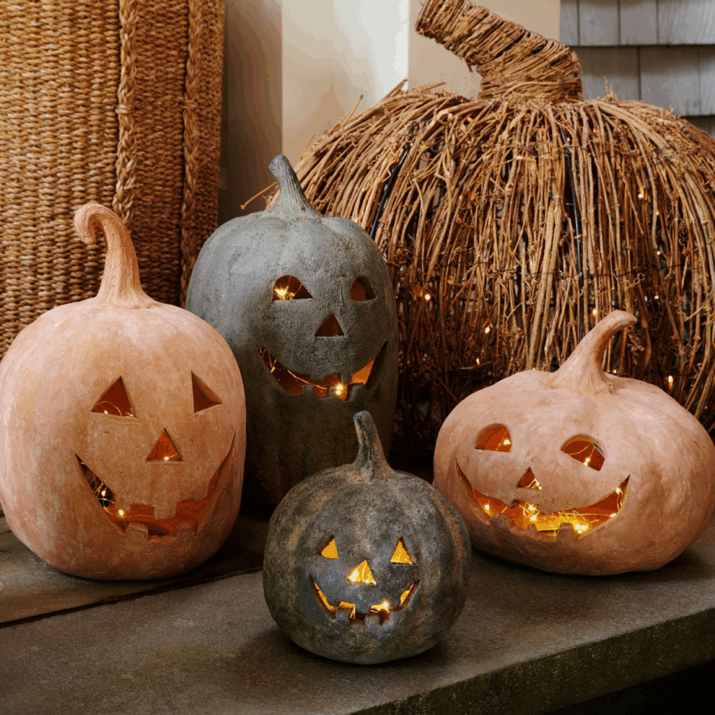 autumn fireplace mantel decor ideas