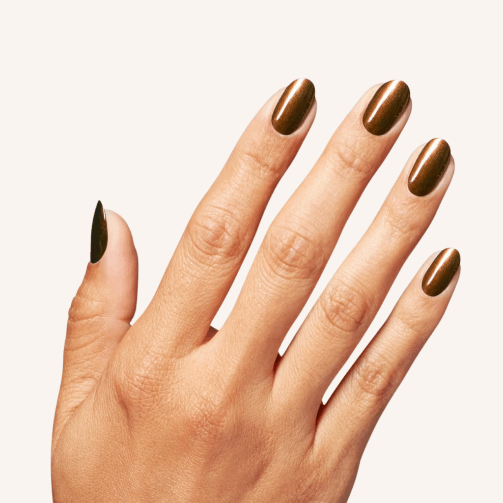 brown nail ideas for fall