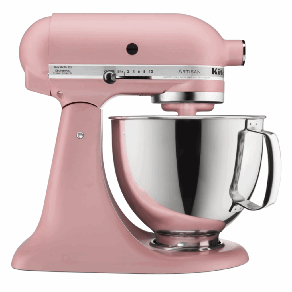 kitchen aid mixer in dried rose