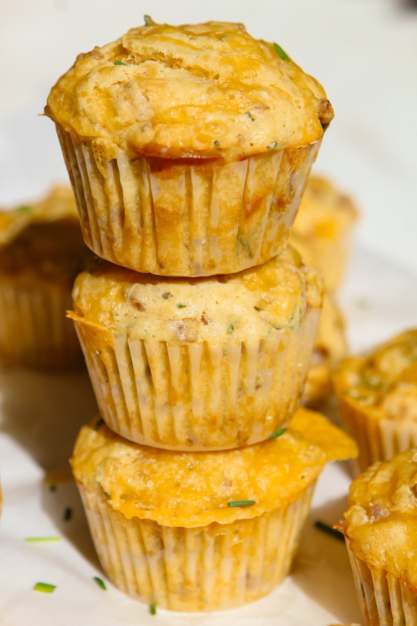 Cheesy Italian Sausage Breakfast Muffins