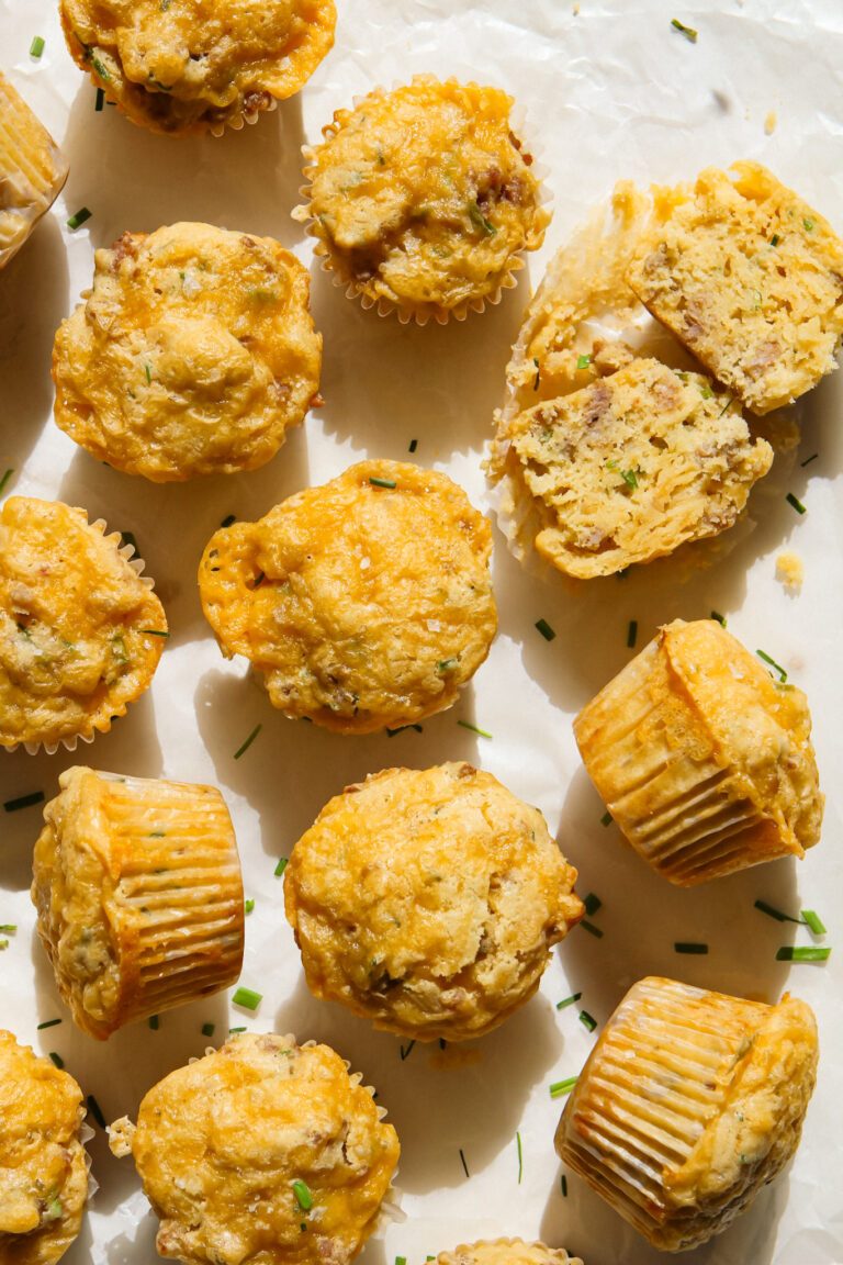 Cheesy Italian Sausage Breakfast Muffins