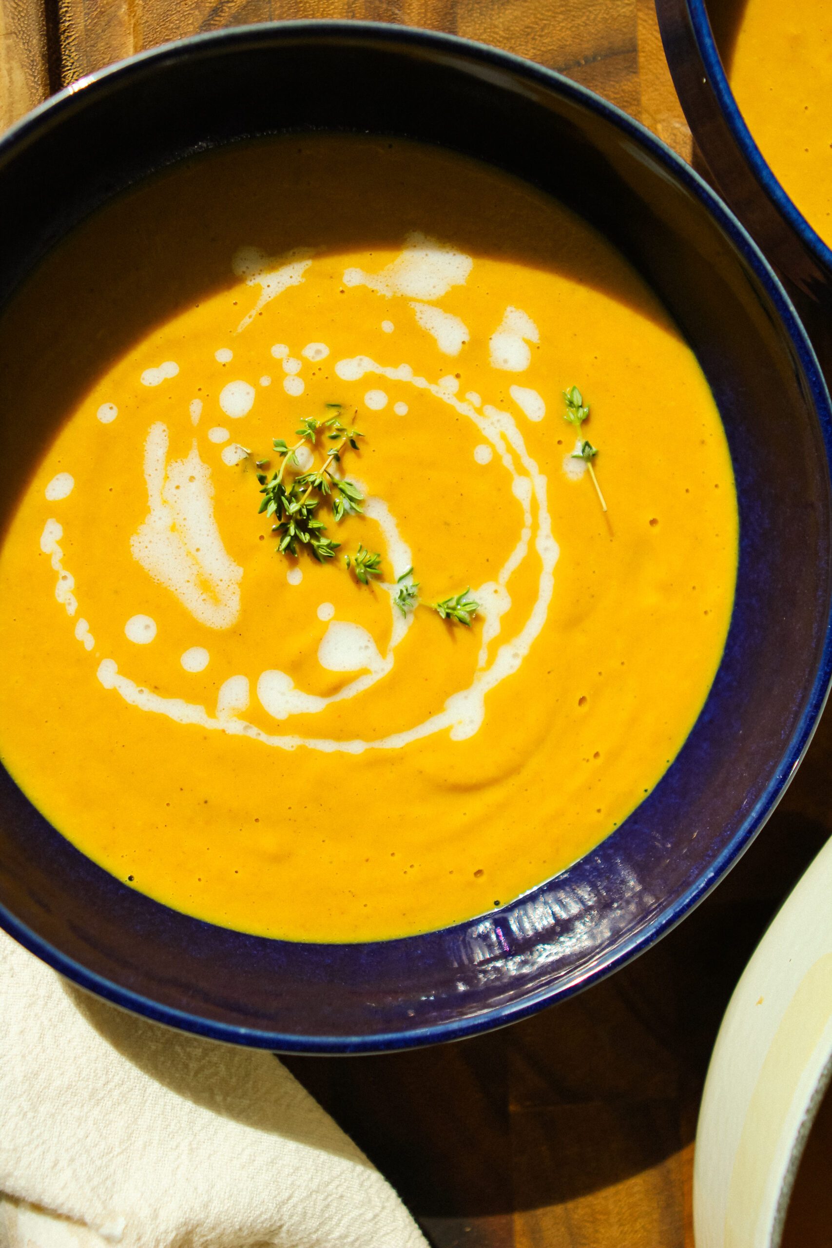 curried butternut squash soup from scratch