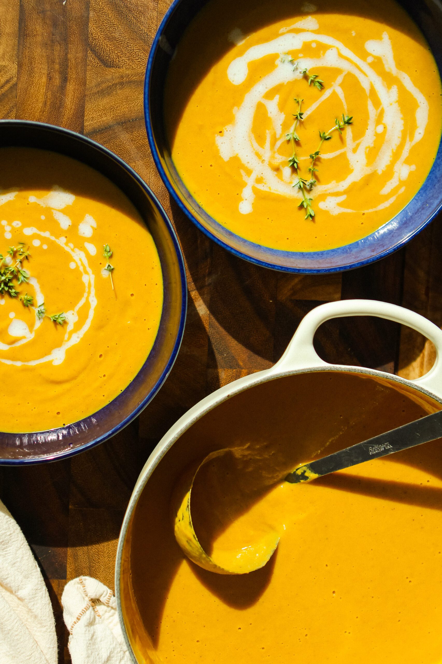curried butternut squash soup from scratch