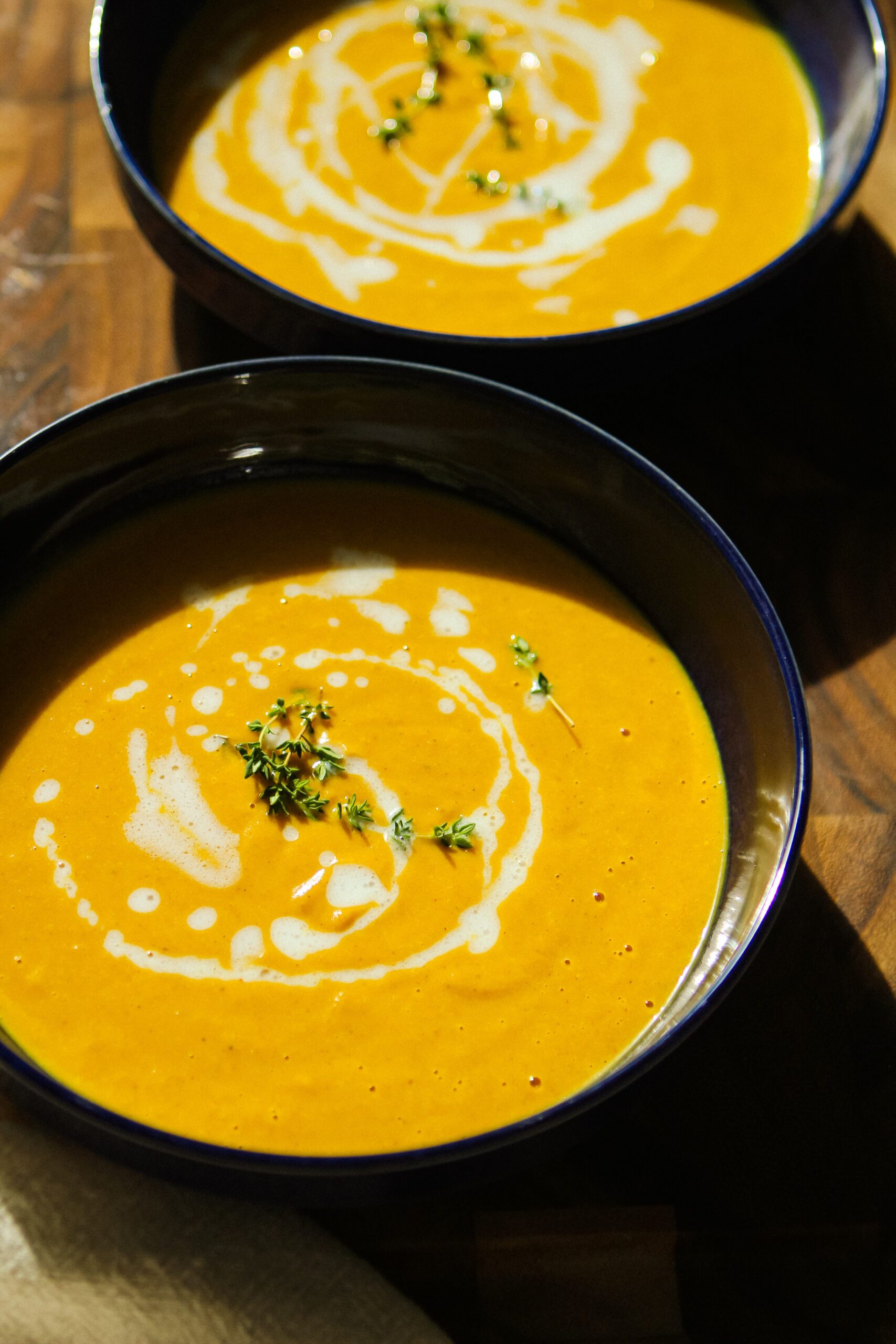 curried butternut squash soup from scratch