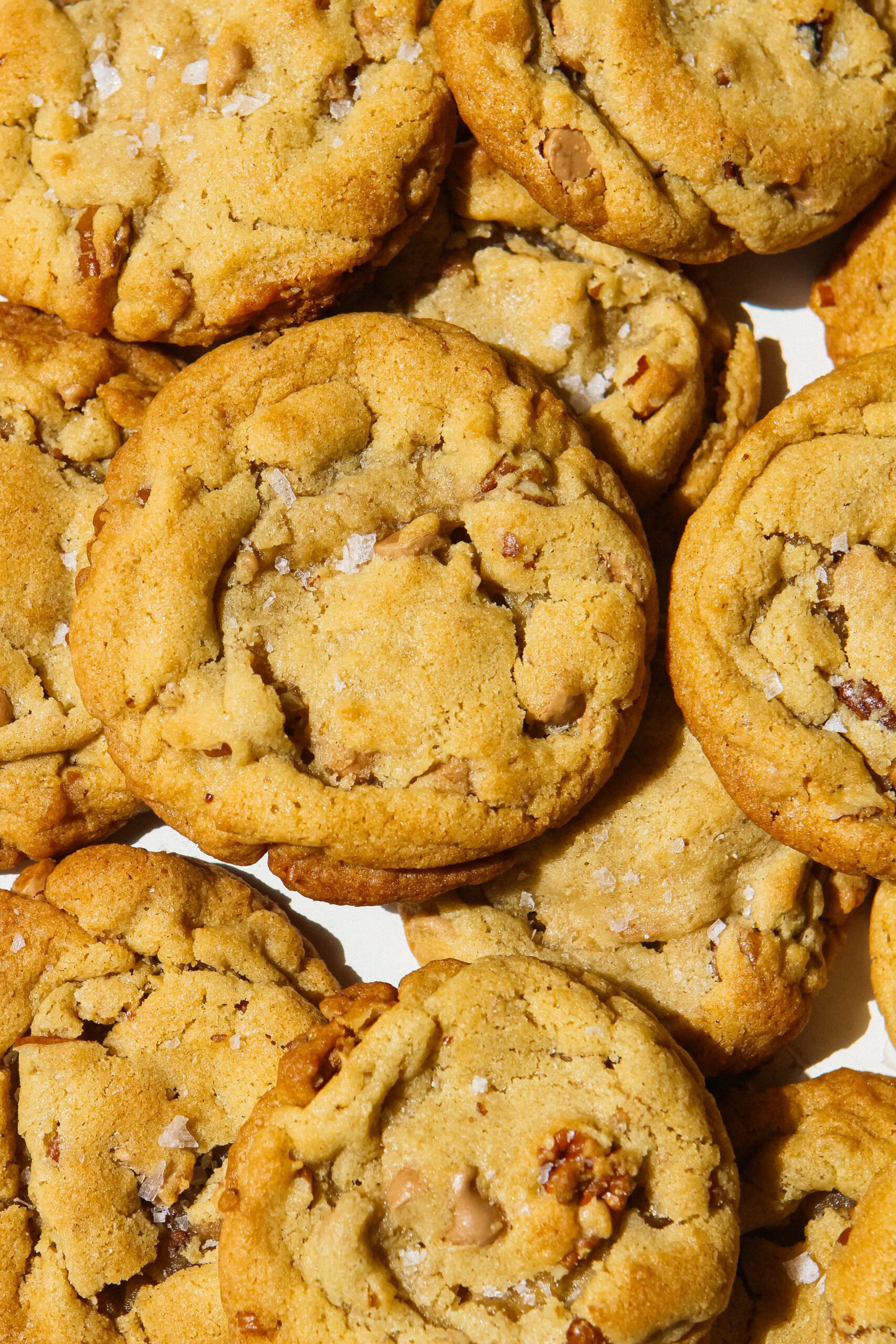 chewy salted caramel pecan cookies for fall dessert