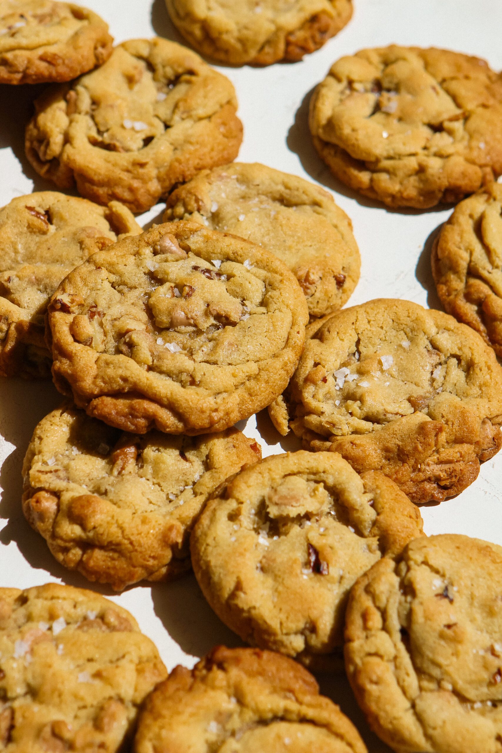 chewy salted caramel pecan cookies for fall dessert