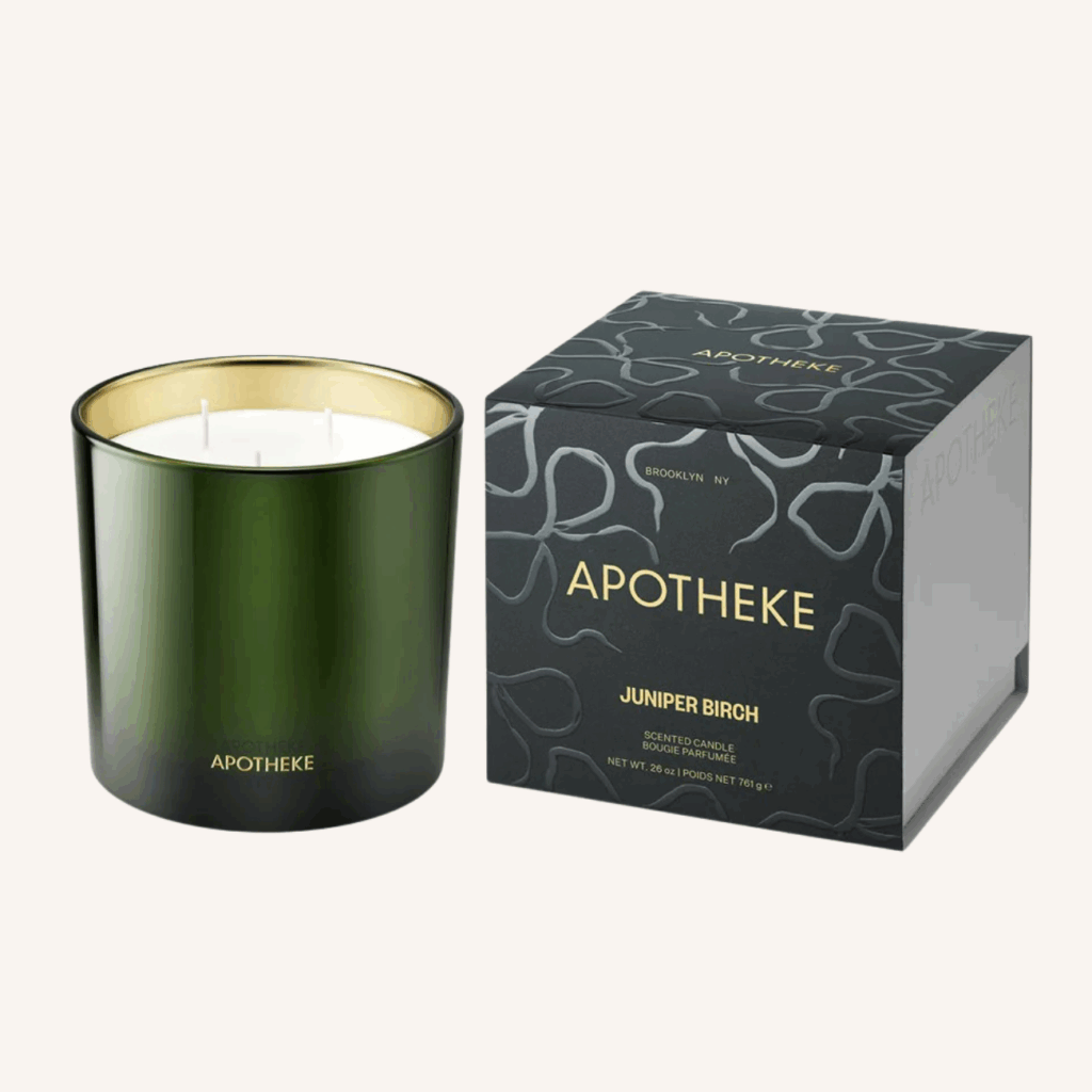 apotheke juniper birch candle