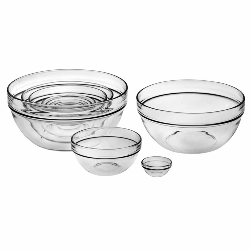 glass mixing bowl set of 10