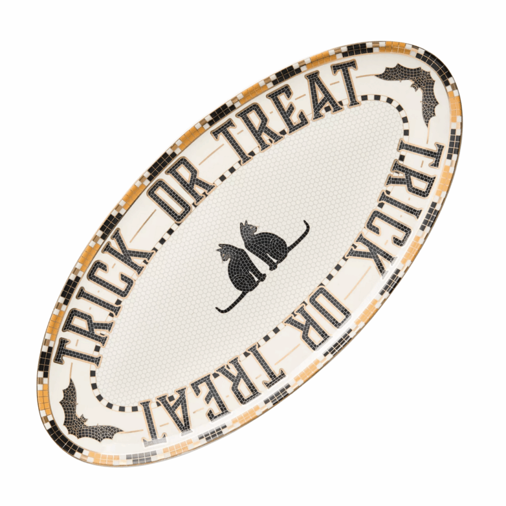 trick or treat tile platter