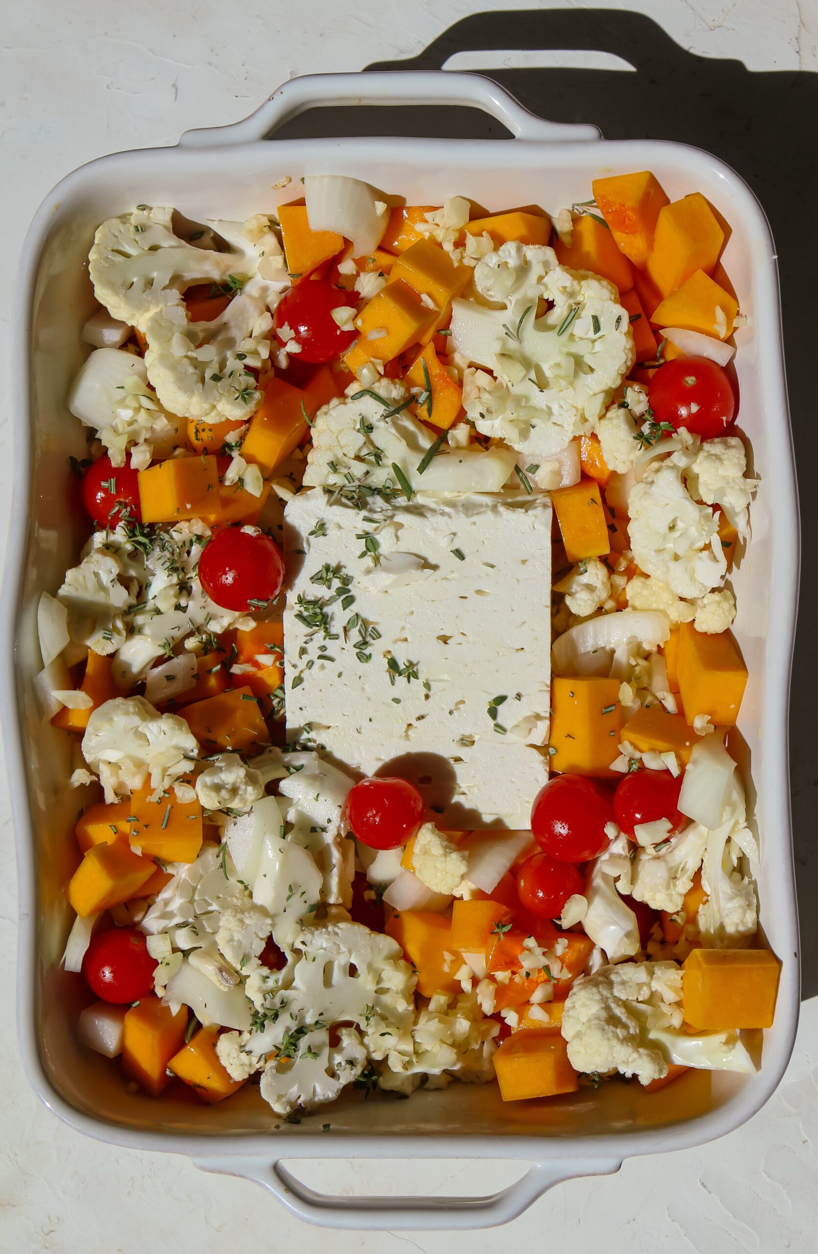 Butternut Squash Baked Feta Pasta