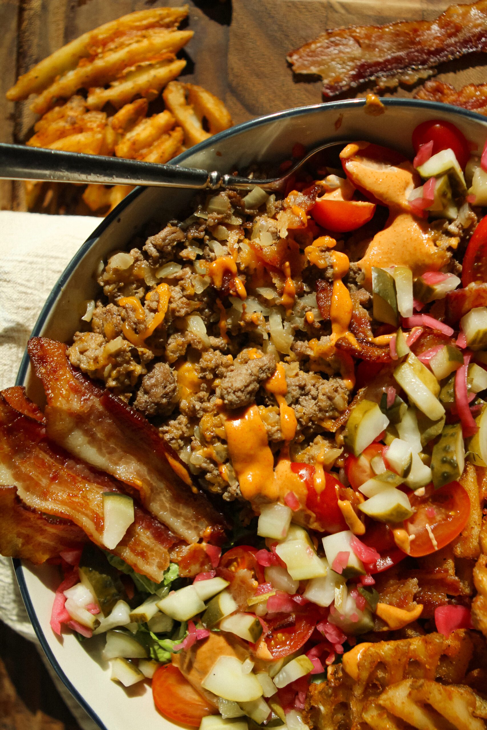 Bacon Cheeseburger Bowl