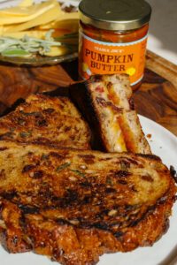 Pumpkin Butter Grilled Cheese