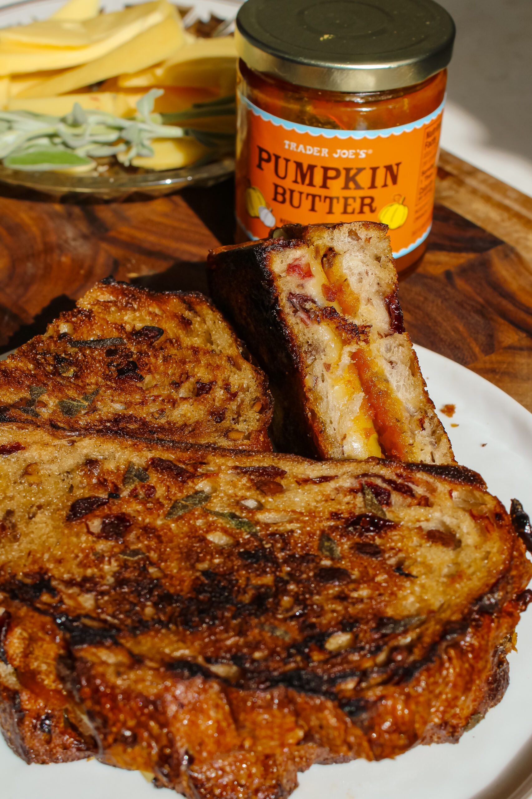 Pumpkin Butter Grilled Cheese