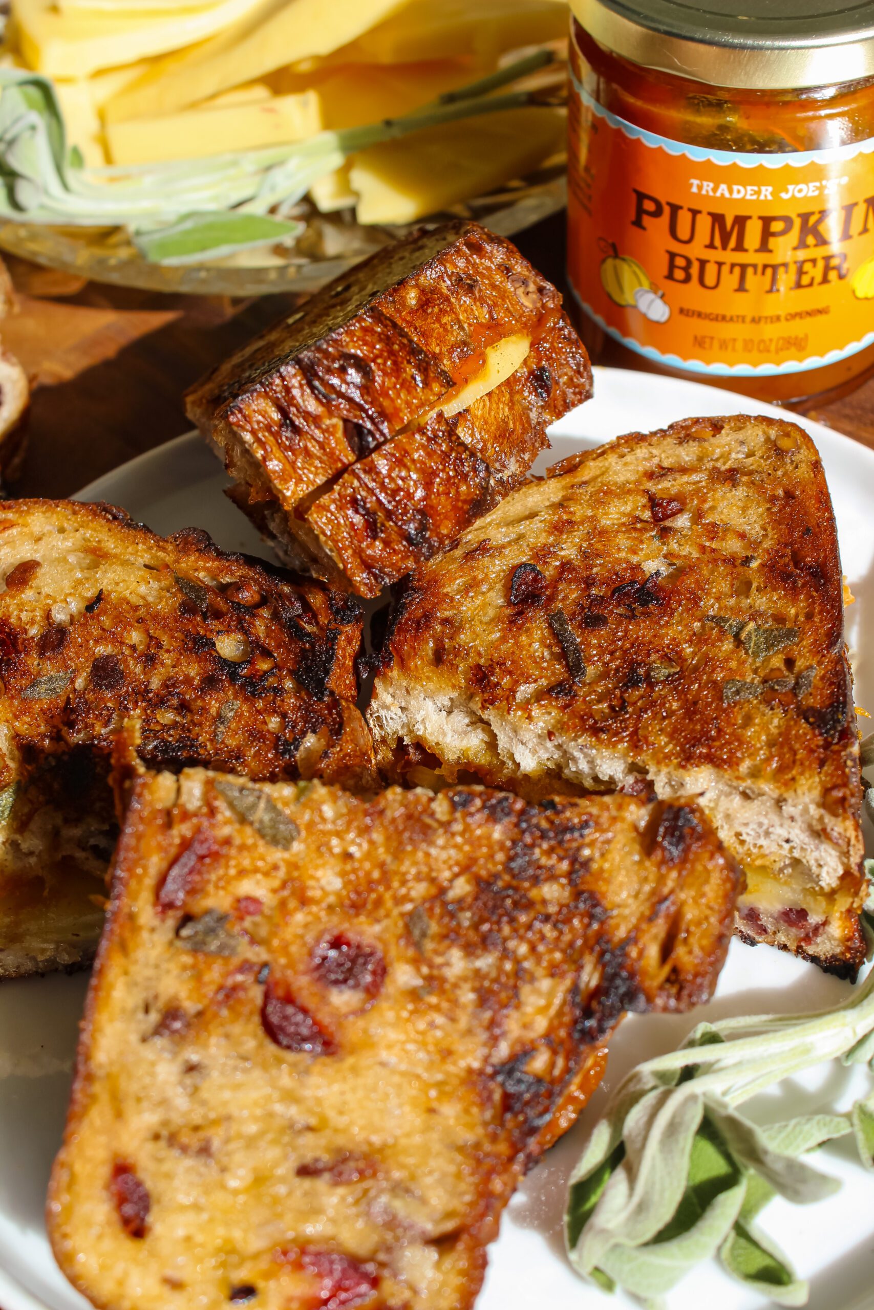 Pumpkin Butter Grilled Cheese