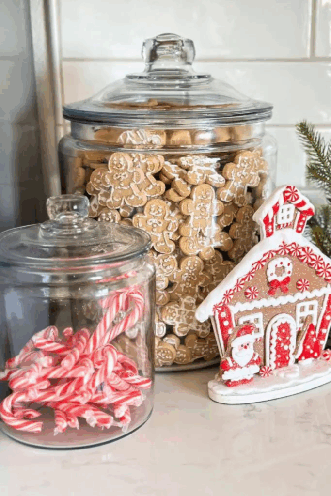 christmas kitchen counter decor ideas