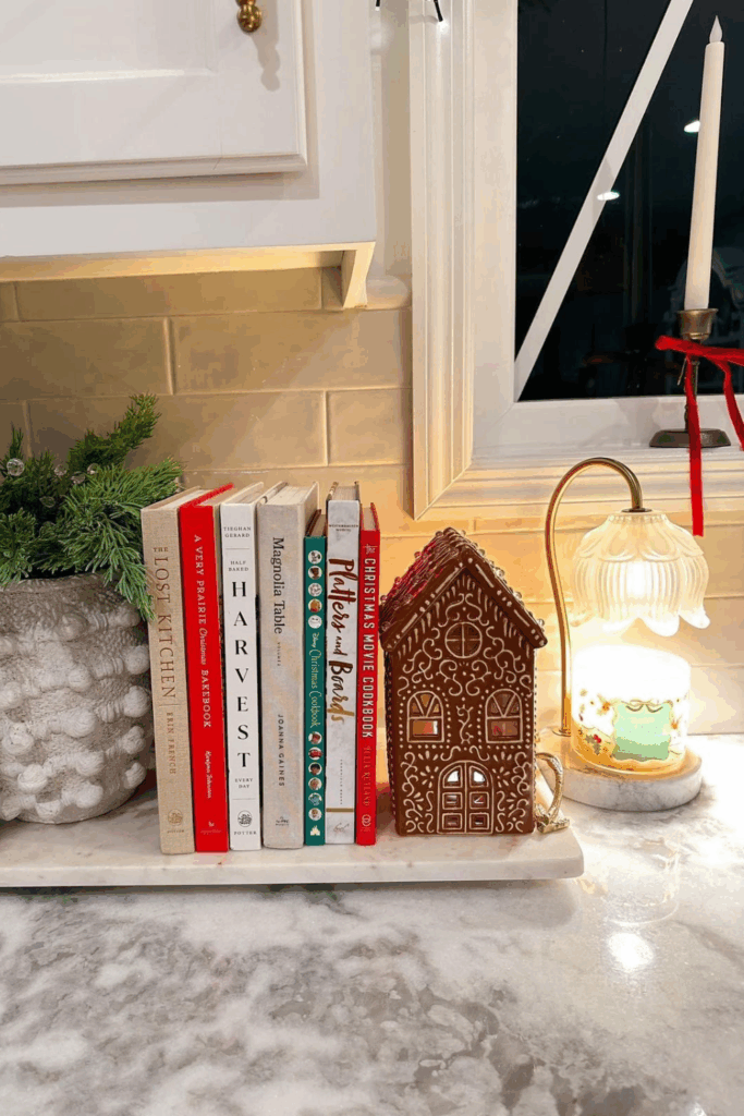 christmas kitchen counter decor ideas