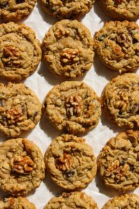 Tahini Oatmeal Raisin Breakfast Cookies