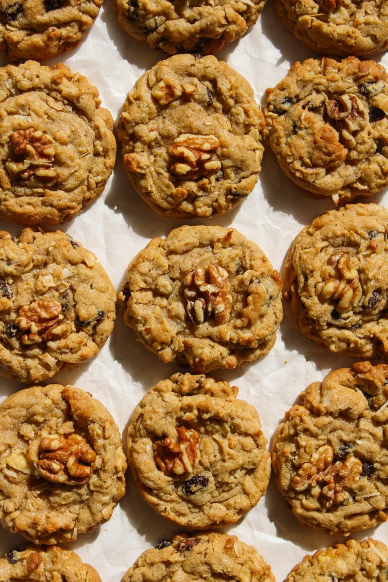 Tahini Oatmeal Raisin Breakfast Cookies