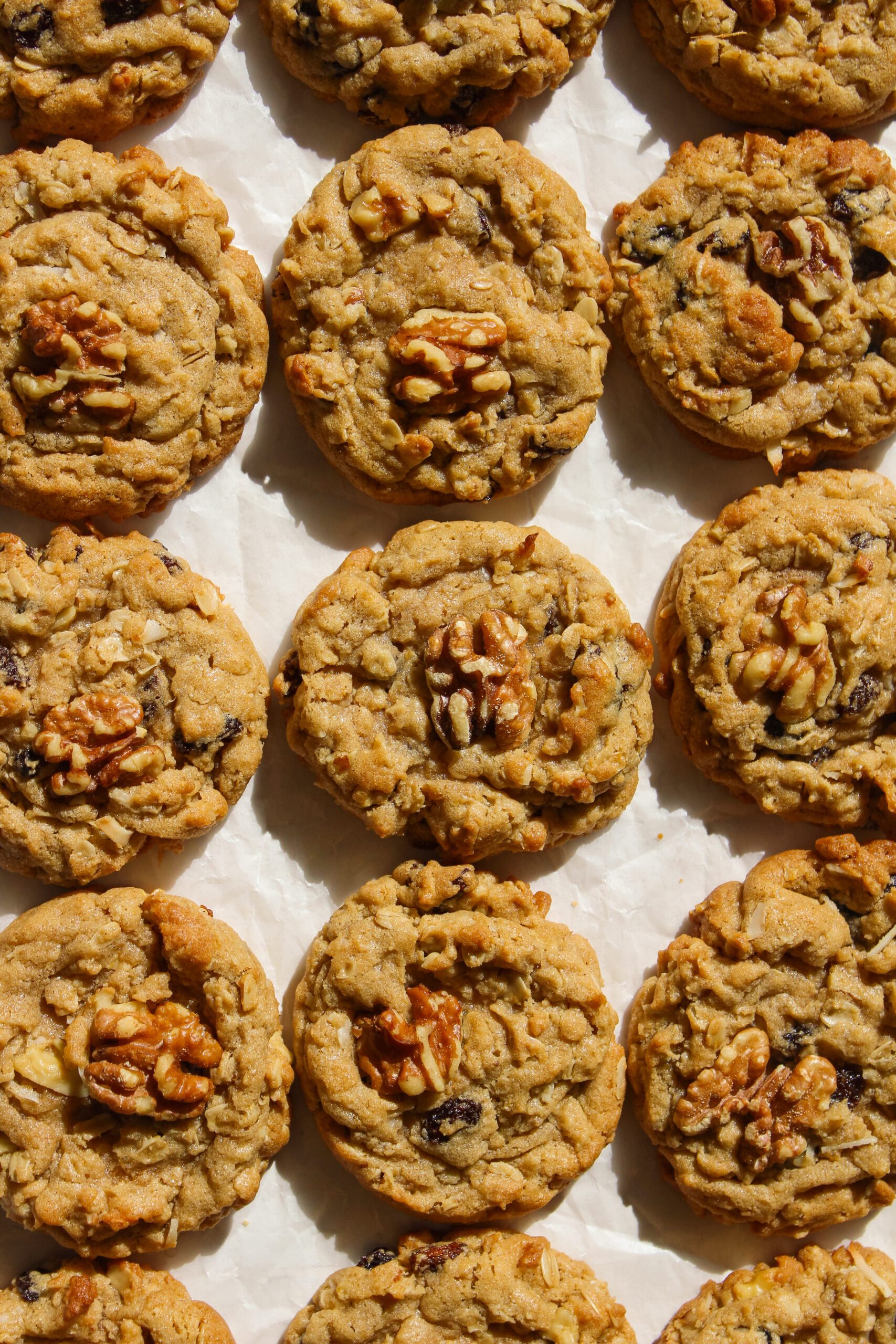 Tahini Oatmeal Raisin Breakfast Cookies