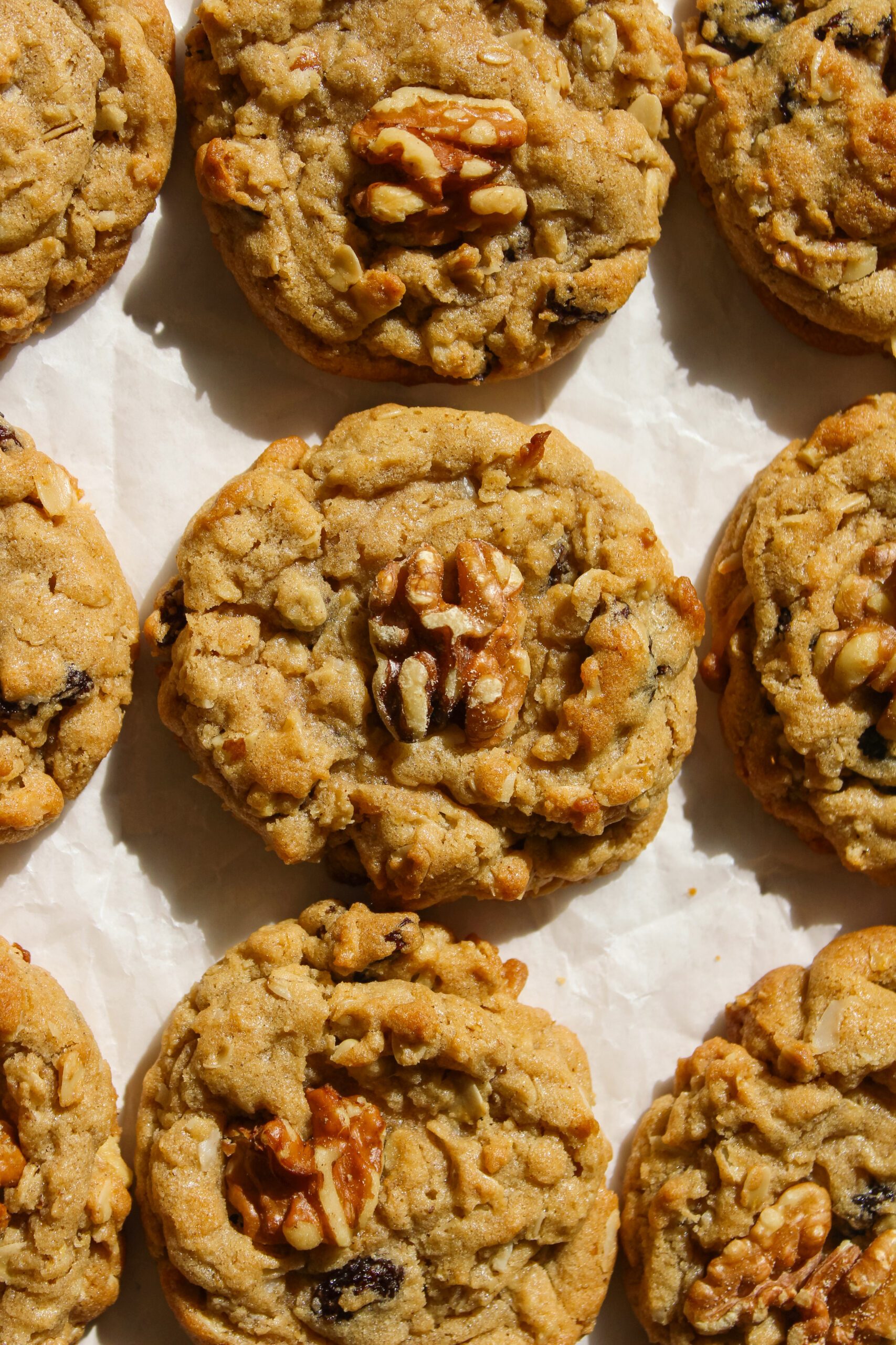 Tahini Oatmeal Raisin Breakfast Cookies
