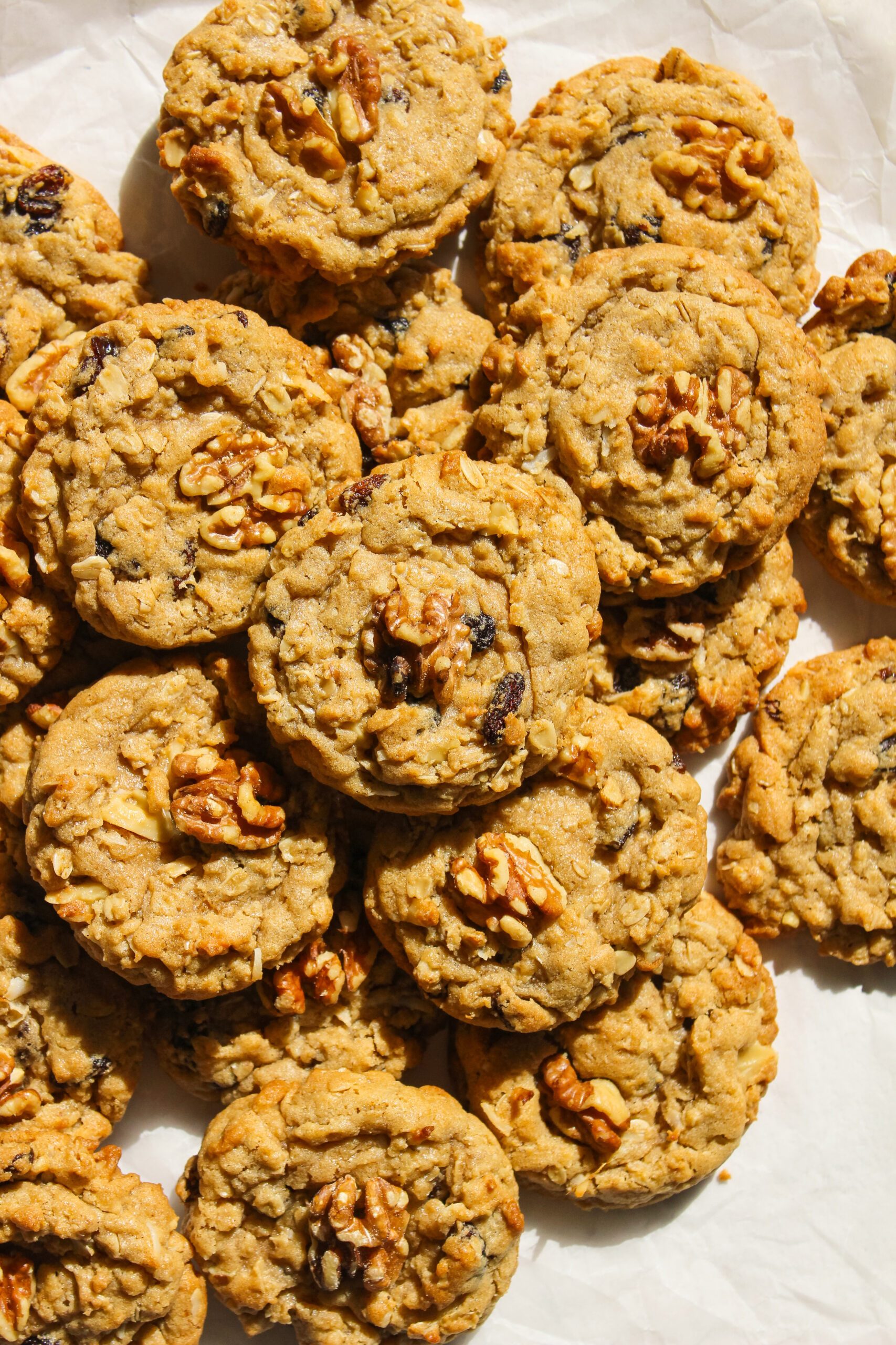 Tahini Oatmeal Raisin Breakfast Cookies
