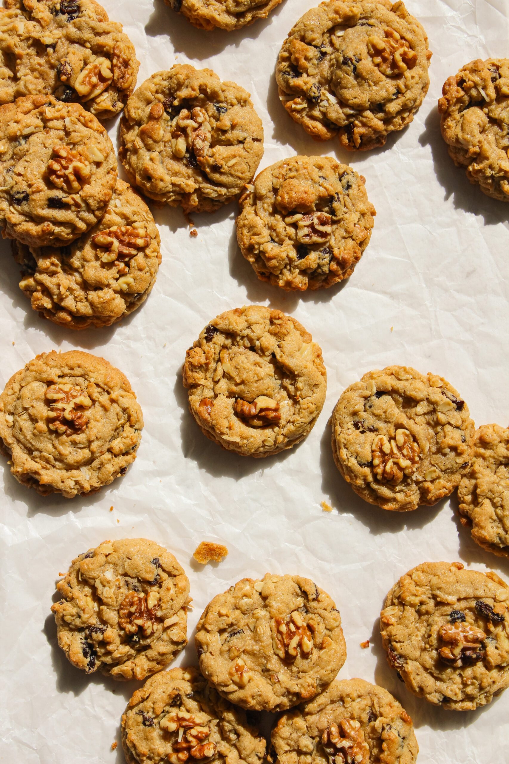 Tahini Oatmeal Raisin Breakfast Cookies
