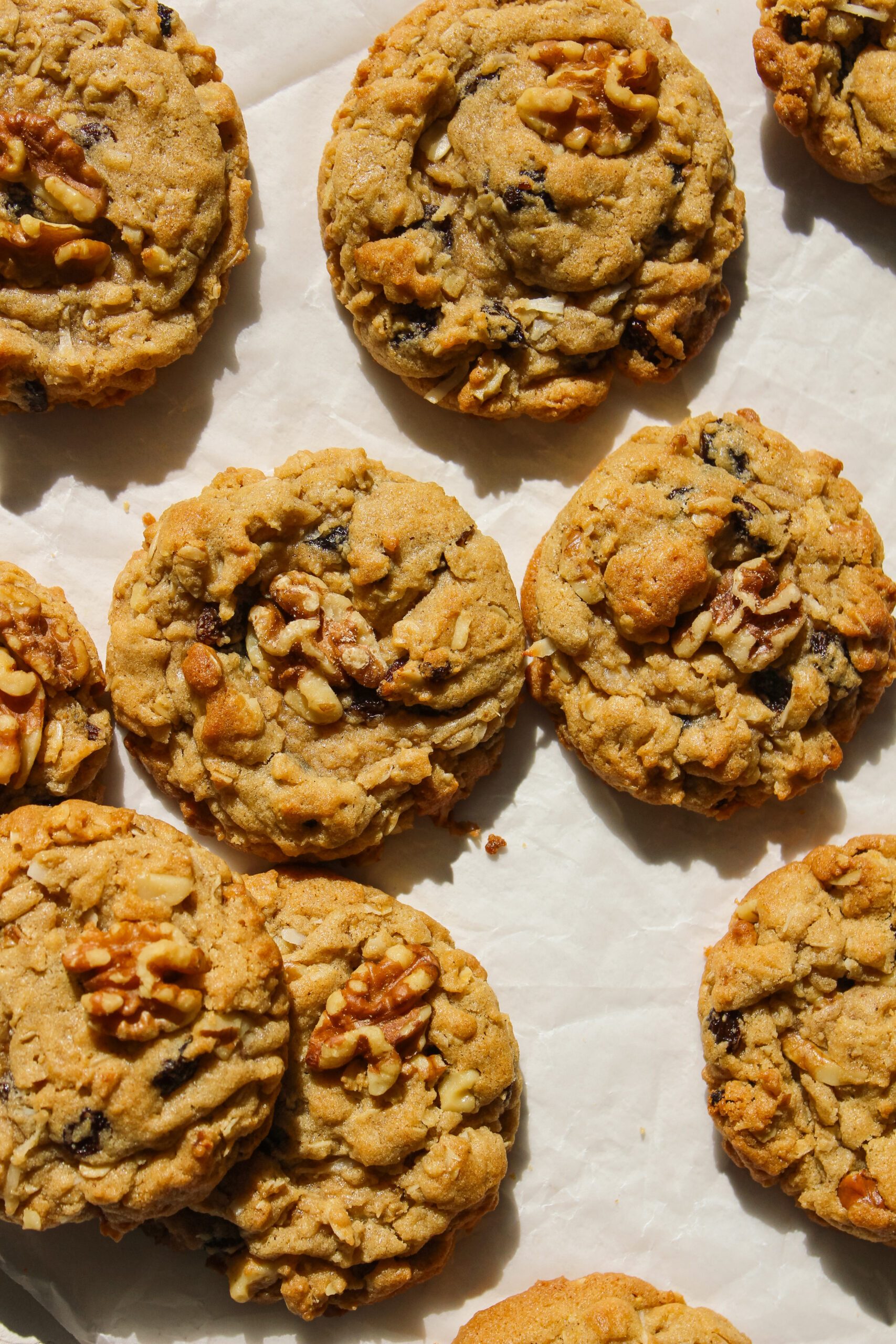Tahini Oatmeal Raisin Breakfast Cookies
