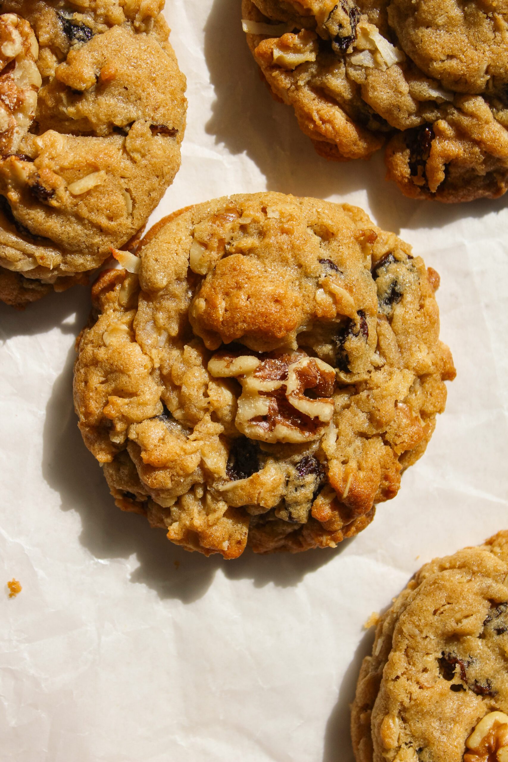 Tahini Oatmeal Raisin Breakfast Cookies
