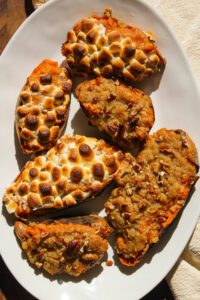 twice baked candied sweet potatoes