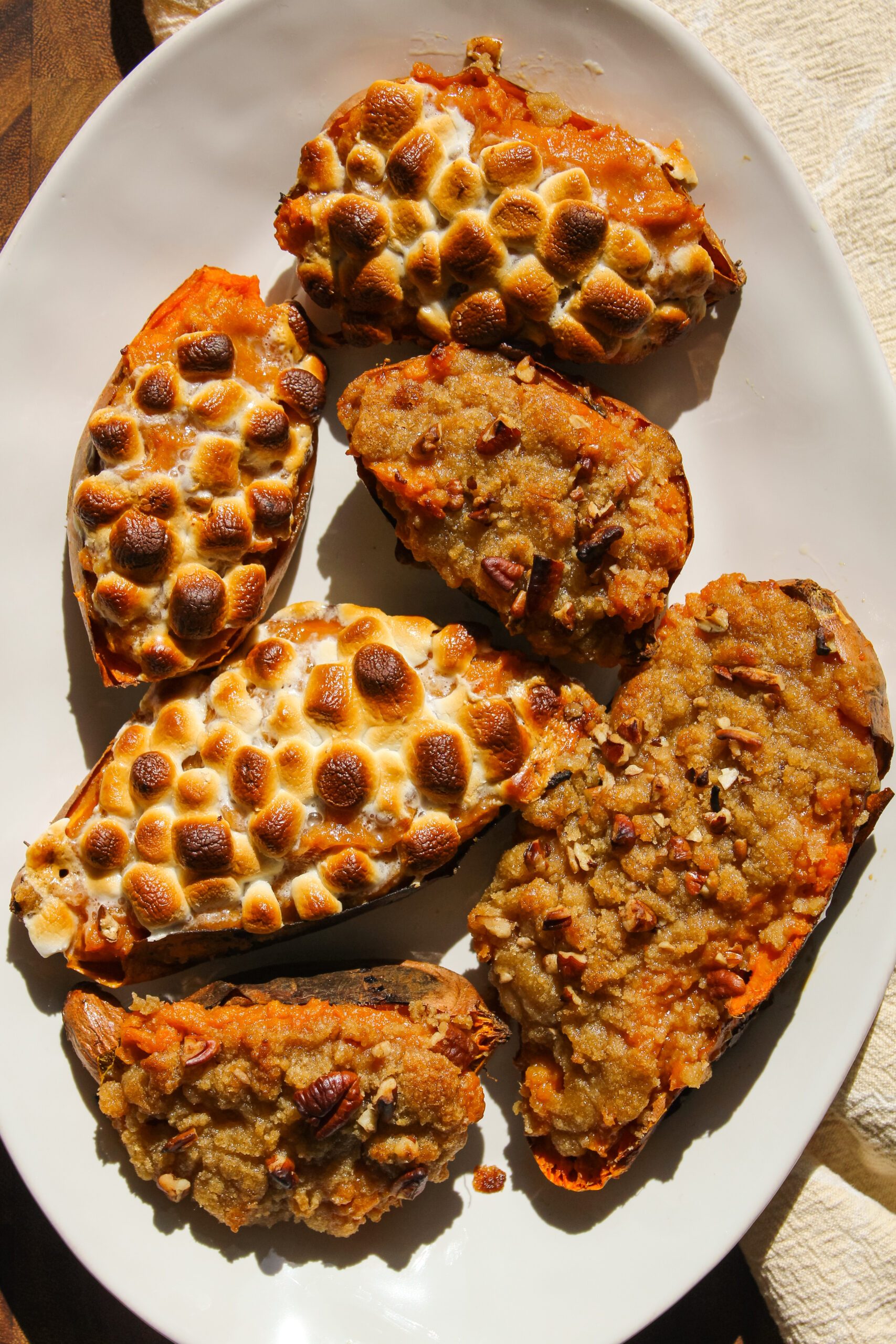 twice baked candied sweet potatoes