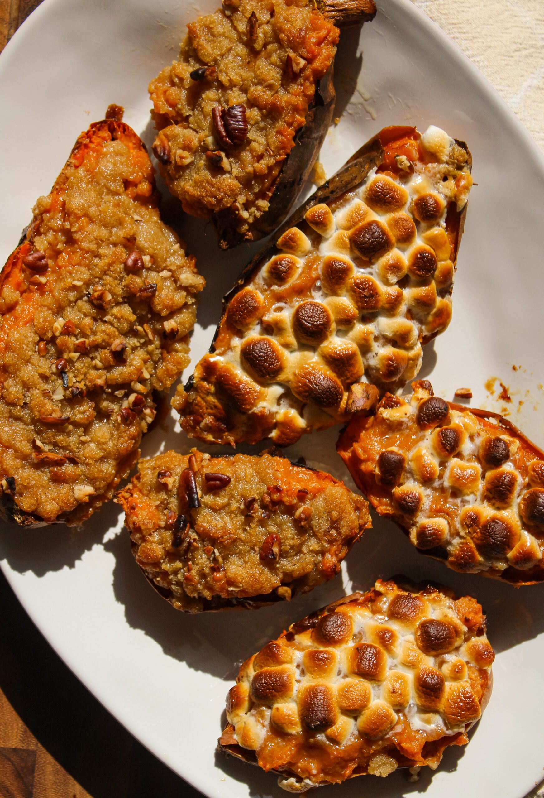 twice baked candied sweet potatoes