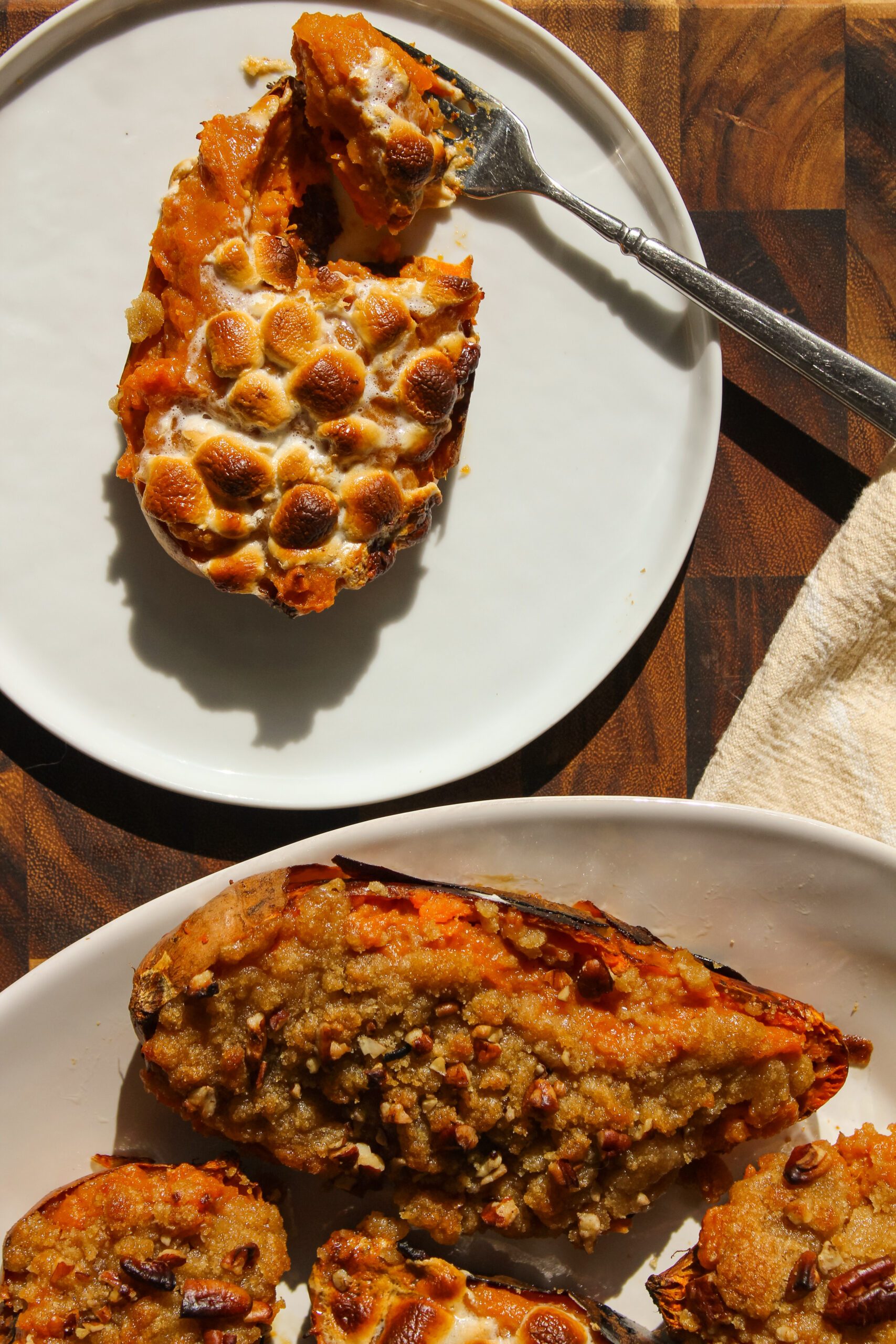 twice baked candied sweet potatoes