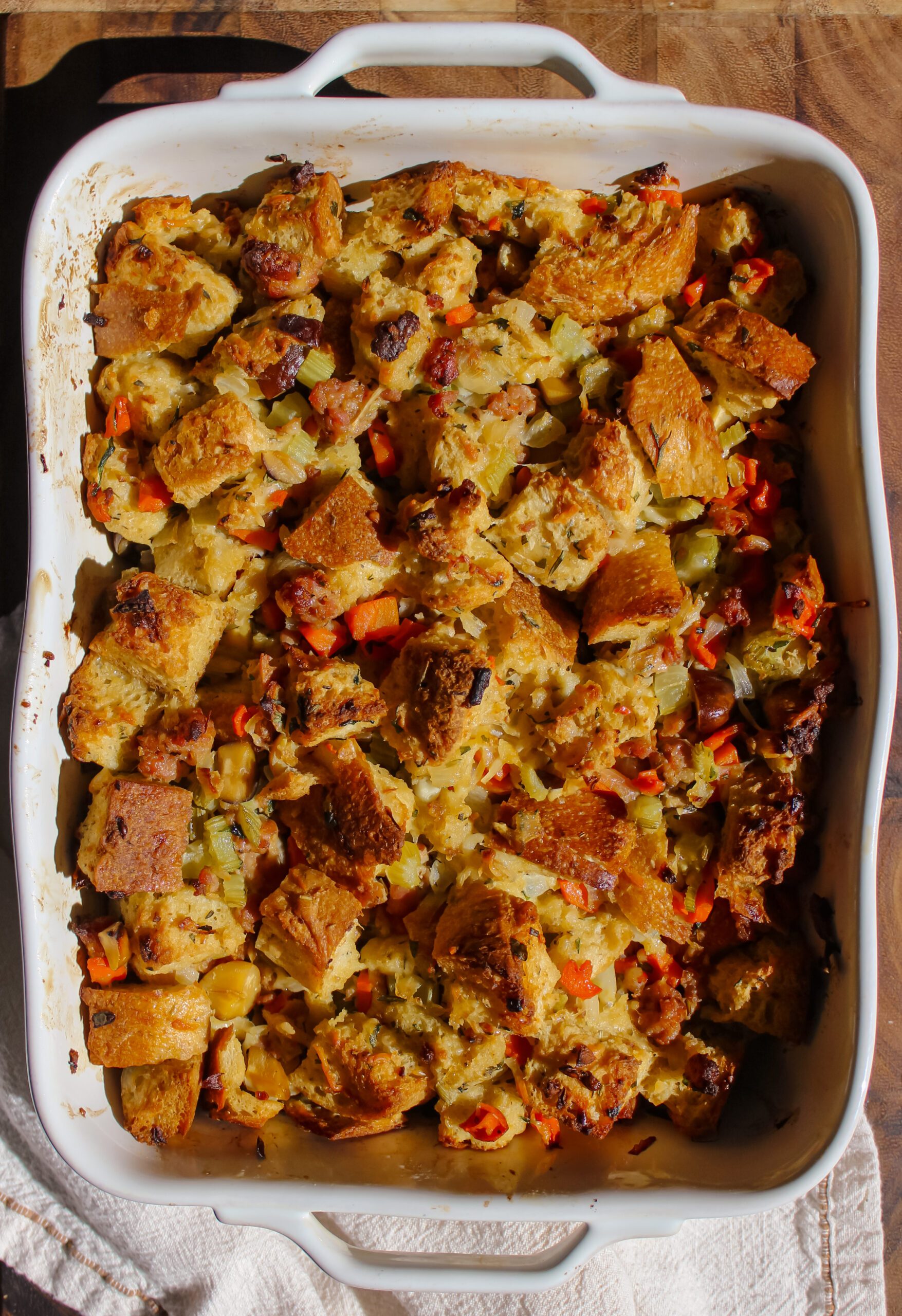 Italian Sausage Sourdough Stuffing