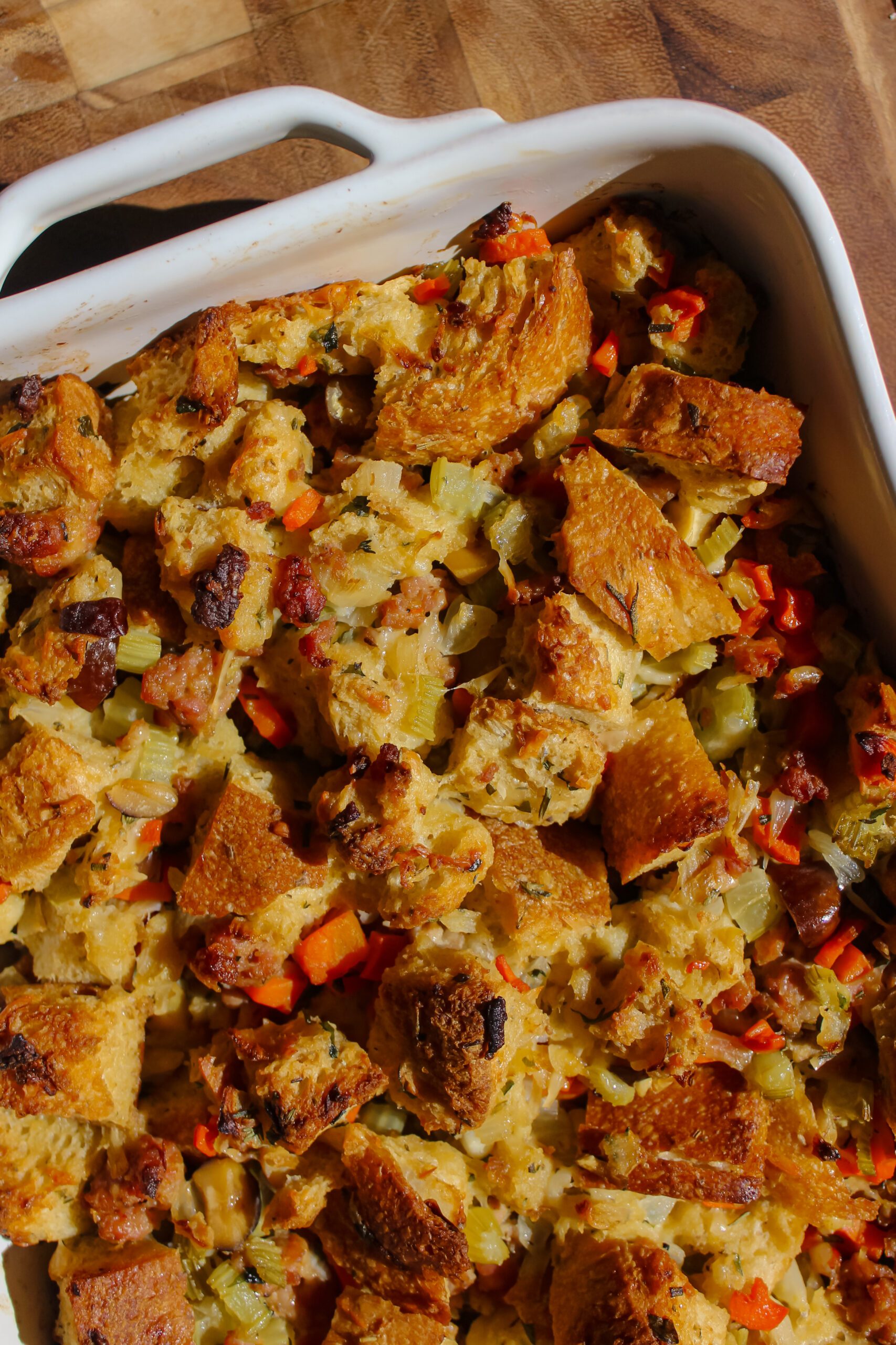 Italian Sausage Sourdough Stuffing