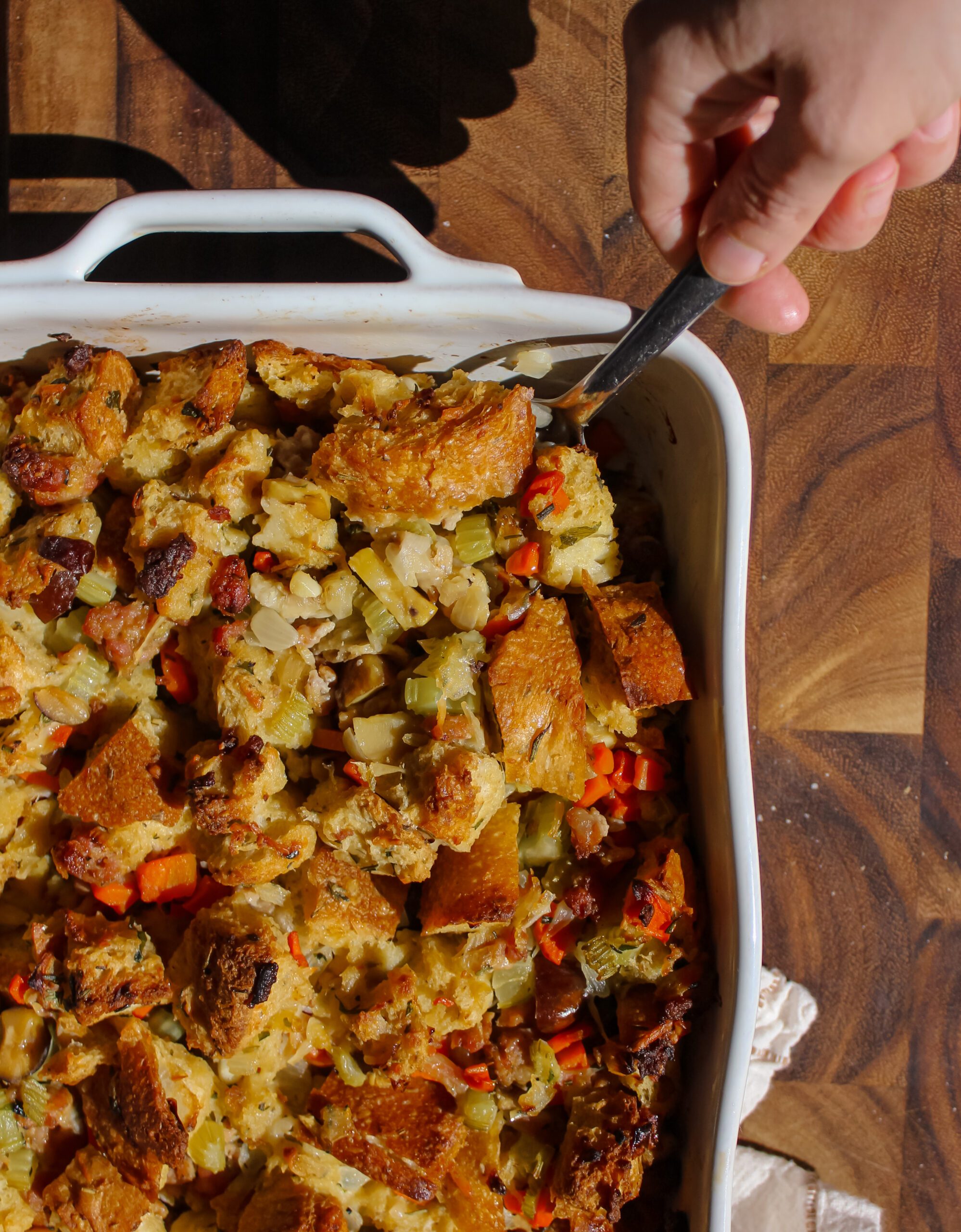 Italian Sausage Sourdough Stuffing