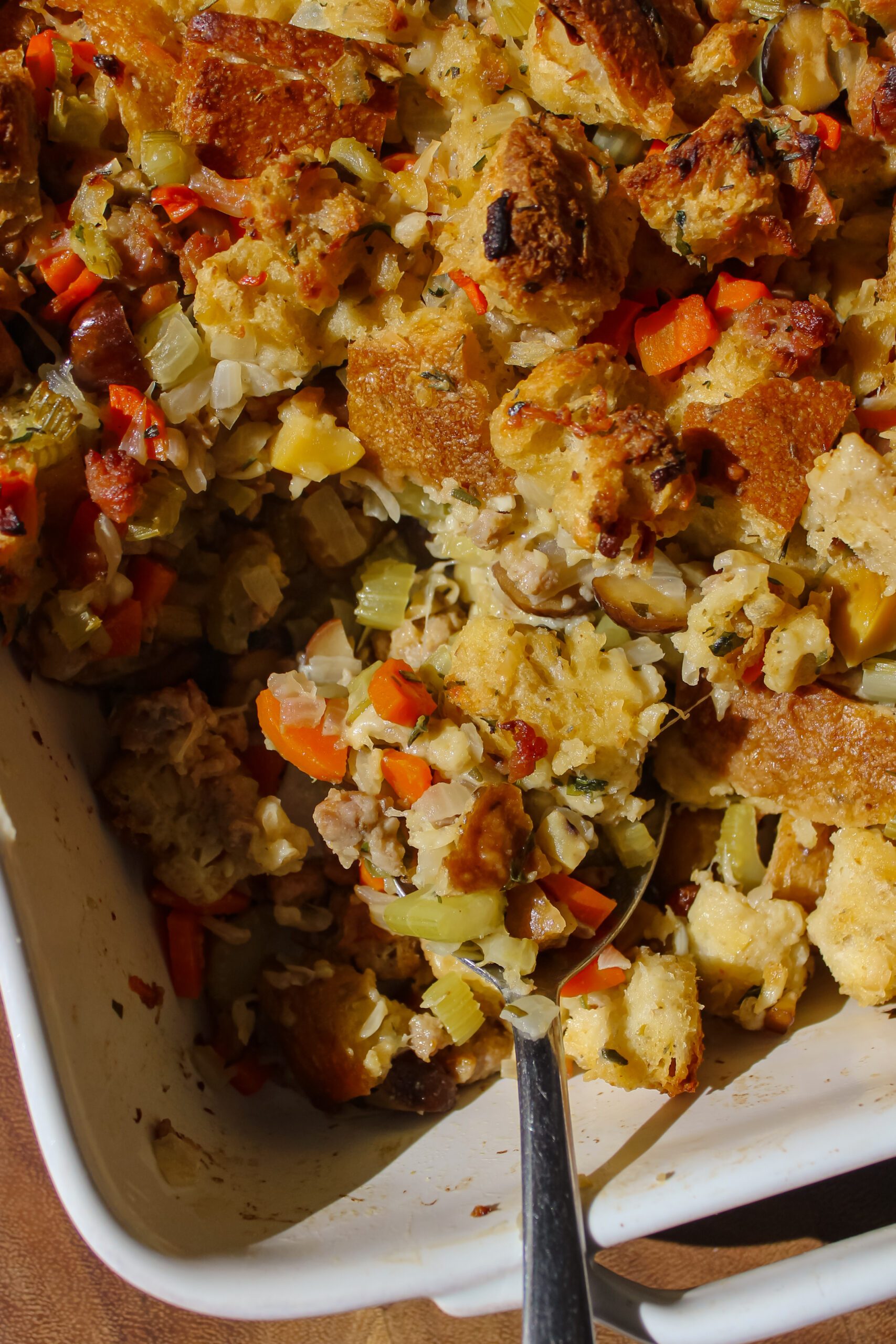 Italian Sausage Sourdough Stuffing
