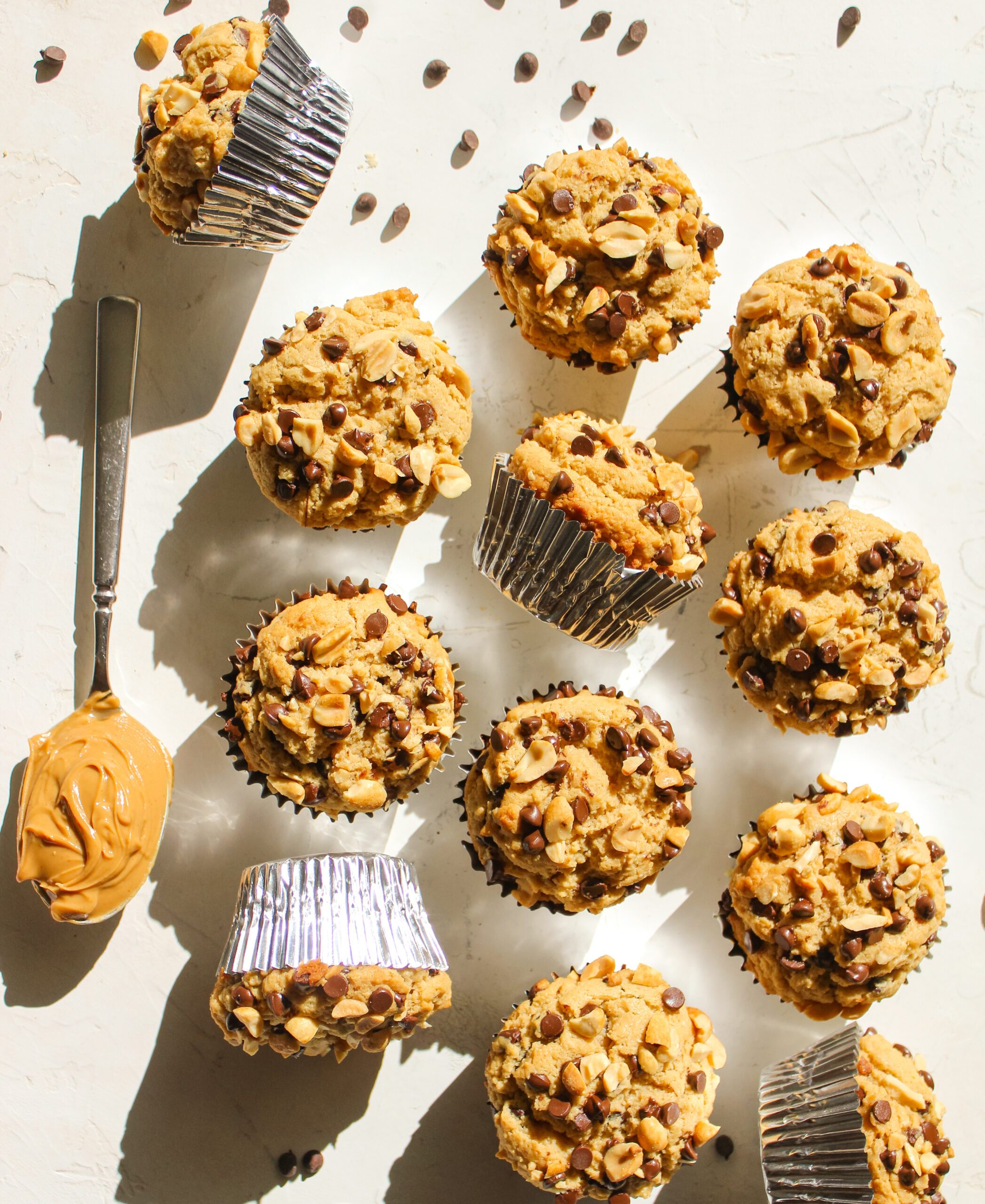 peanut butter chocolate chip muffins