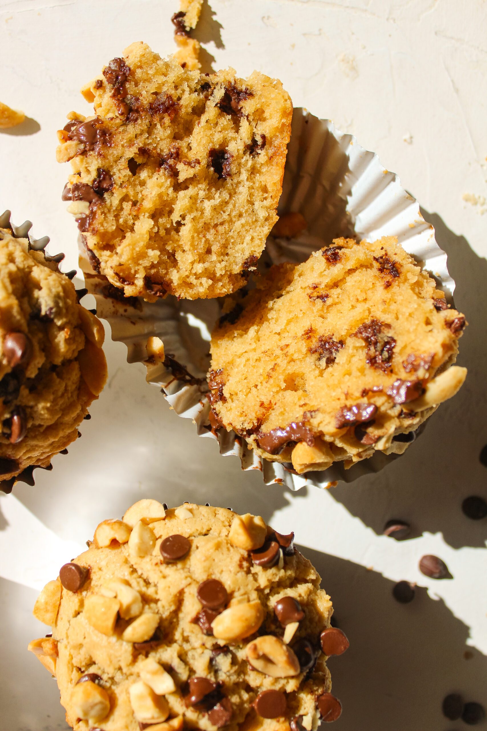 peanut butter chocolate chip muffins