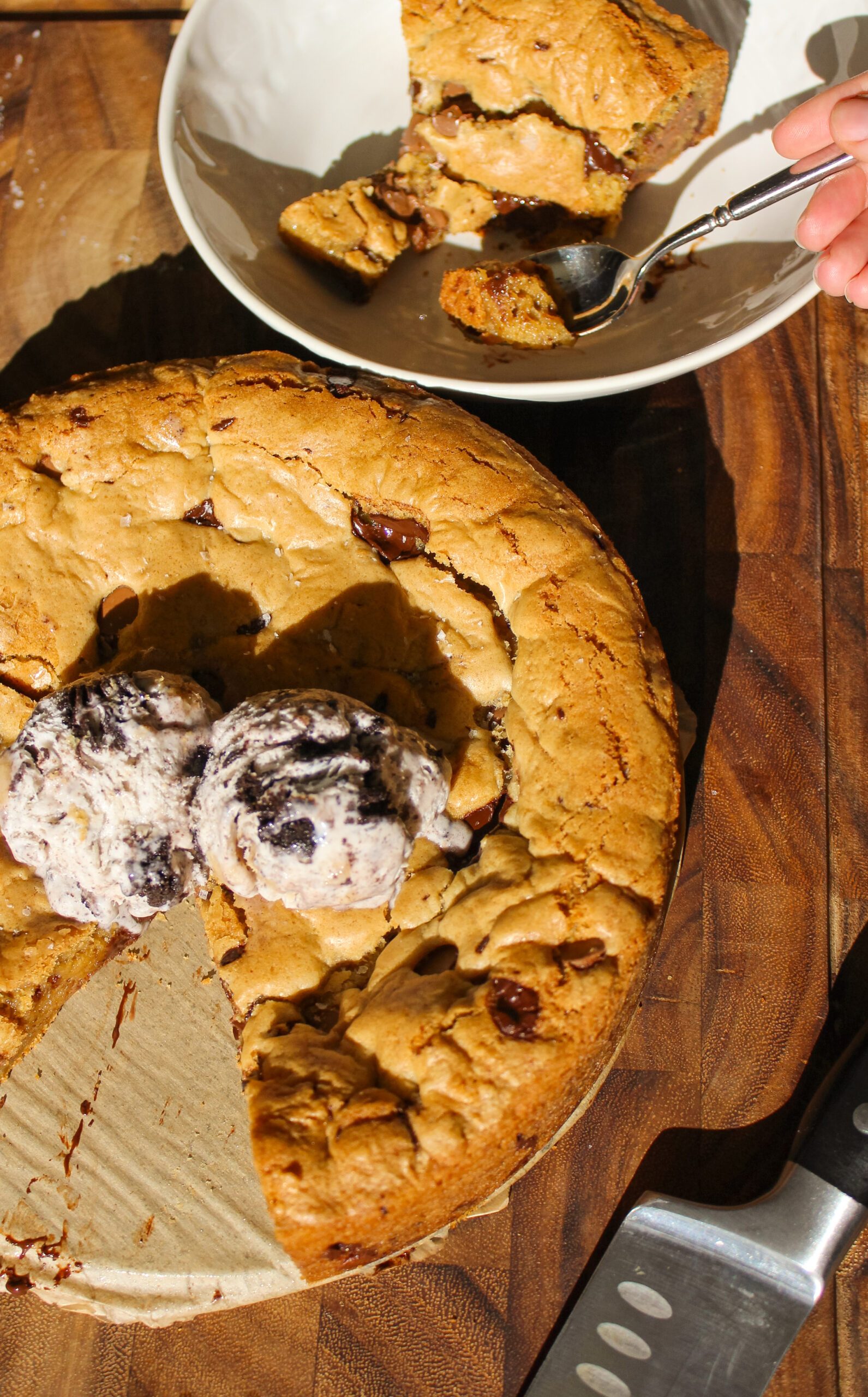 Brown Butter Chocolate Chip Cookie Cake