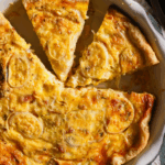 lorraine quiche with homemade flakey butter crust