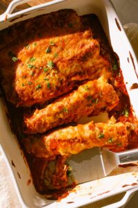 Chipotle Chicken and Cheese Enchiladas