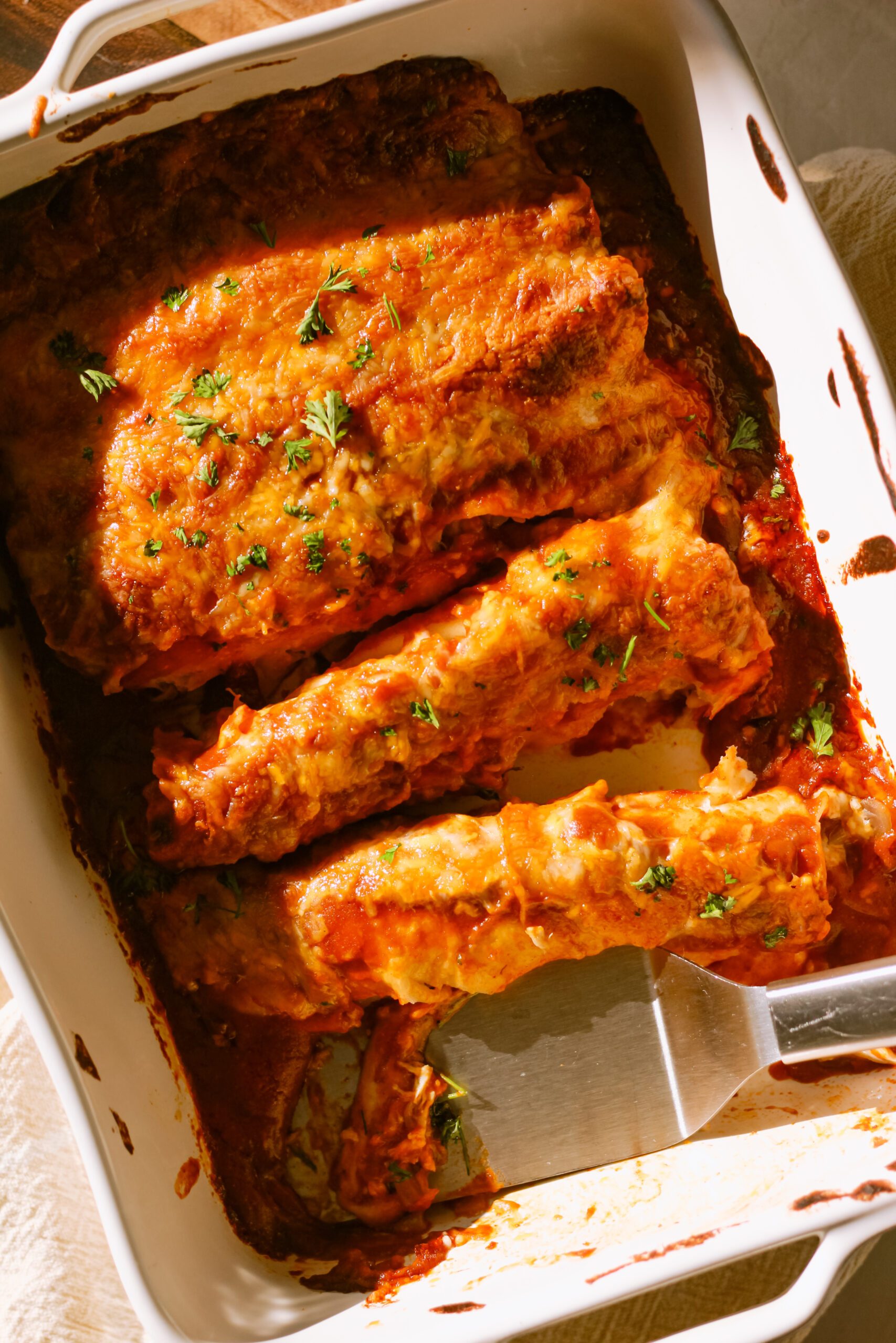Chipotle Chicken and Cheese Enchiladas