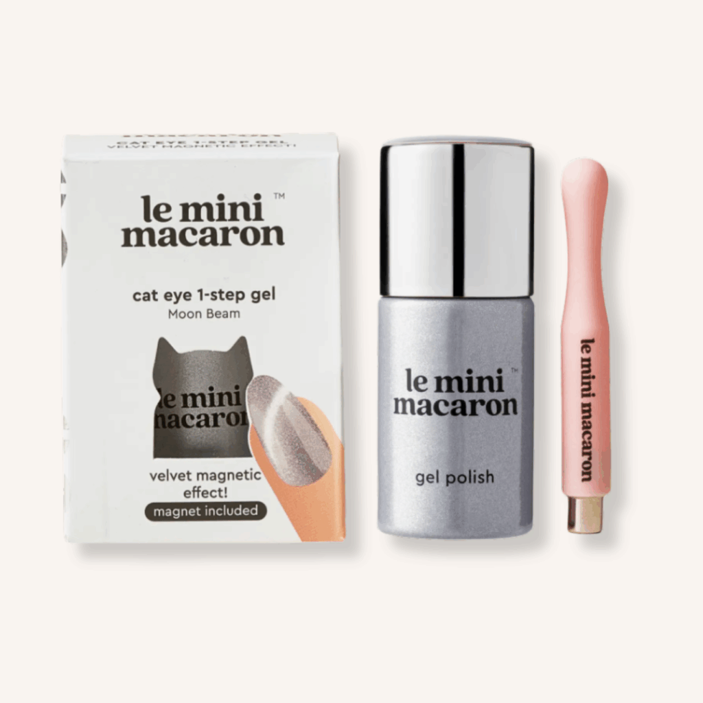 silver nail ideas, cat eye nail polish