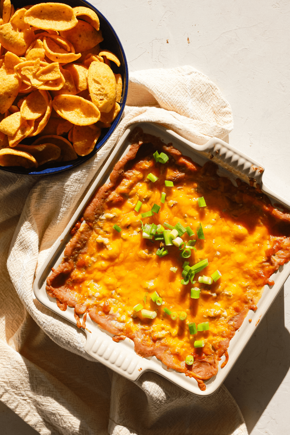 cheesy chicken bean dip