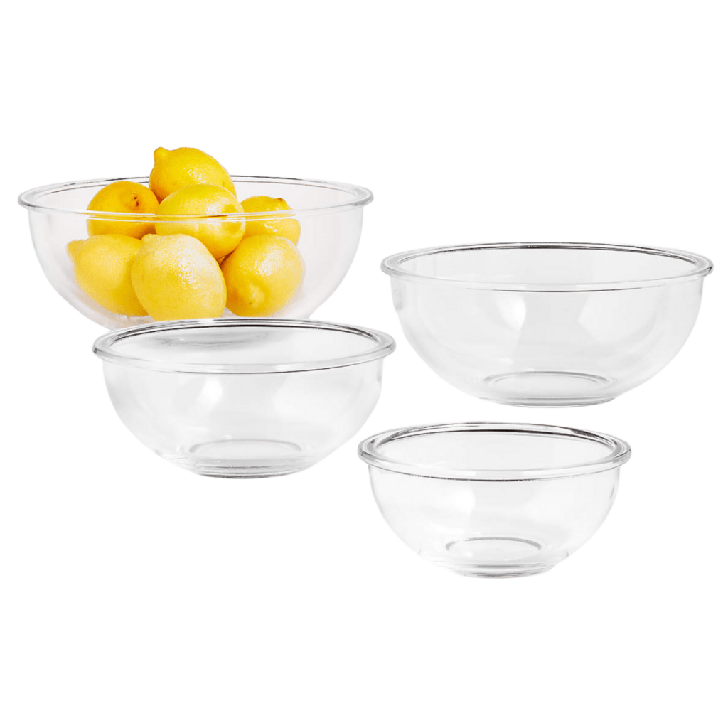 glass mixing bowl set