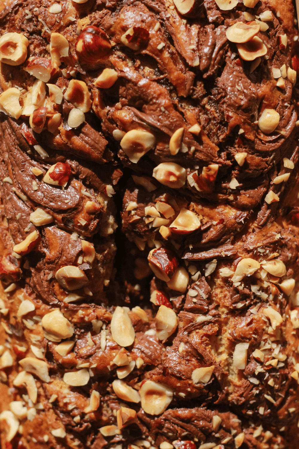 chocolate hazelnut swirl banana bread