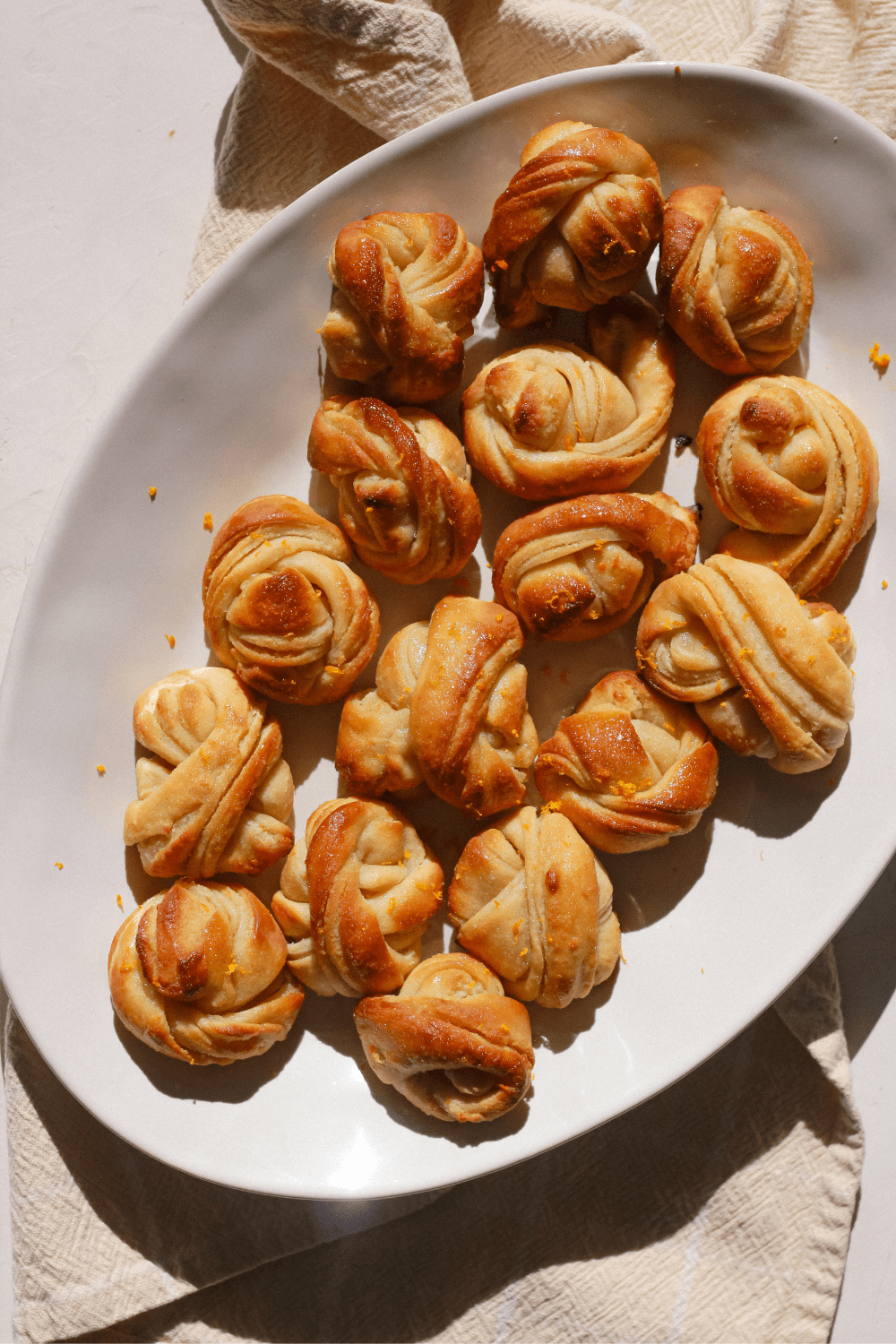 Glazed Citrus Almond Buns