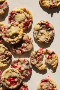 raspberry white chocolate cookies