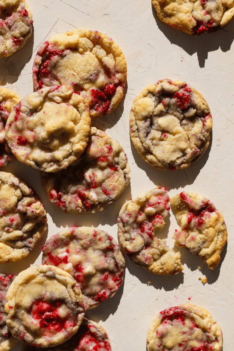 raspberry white chocolate cookies